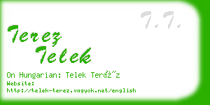 terez telek business card